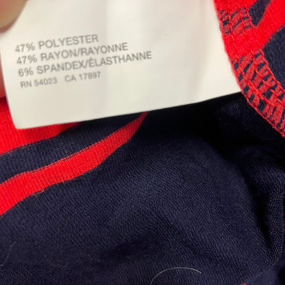 Gap Maxi Dress XXL Womens Striped Sleeveless Casual Red Blue Knit‎ New - Picture 10 of 13